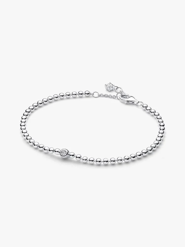 Pandora Beads & Sparkling Stone Bracelet