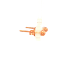 Rose Gold Round Ball Stud Earrings 3mm