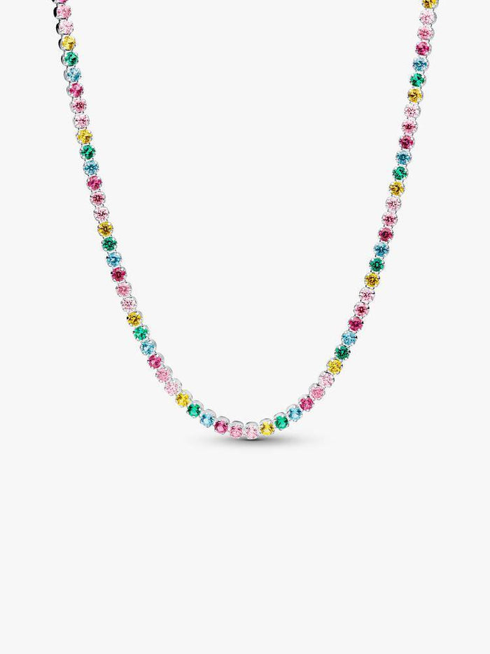 Pandora Rainbow Tennis Necklace