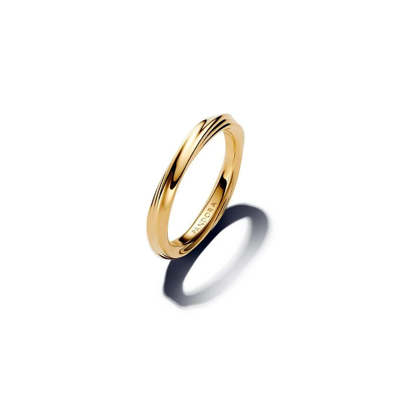 Twisted 14k gold-plated ring