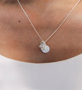 Kirsten Ash Clear Quartz Gemstone Pendant in Sterling Silver.