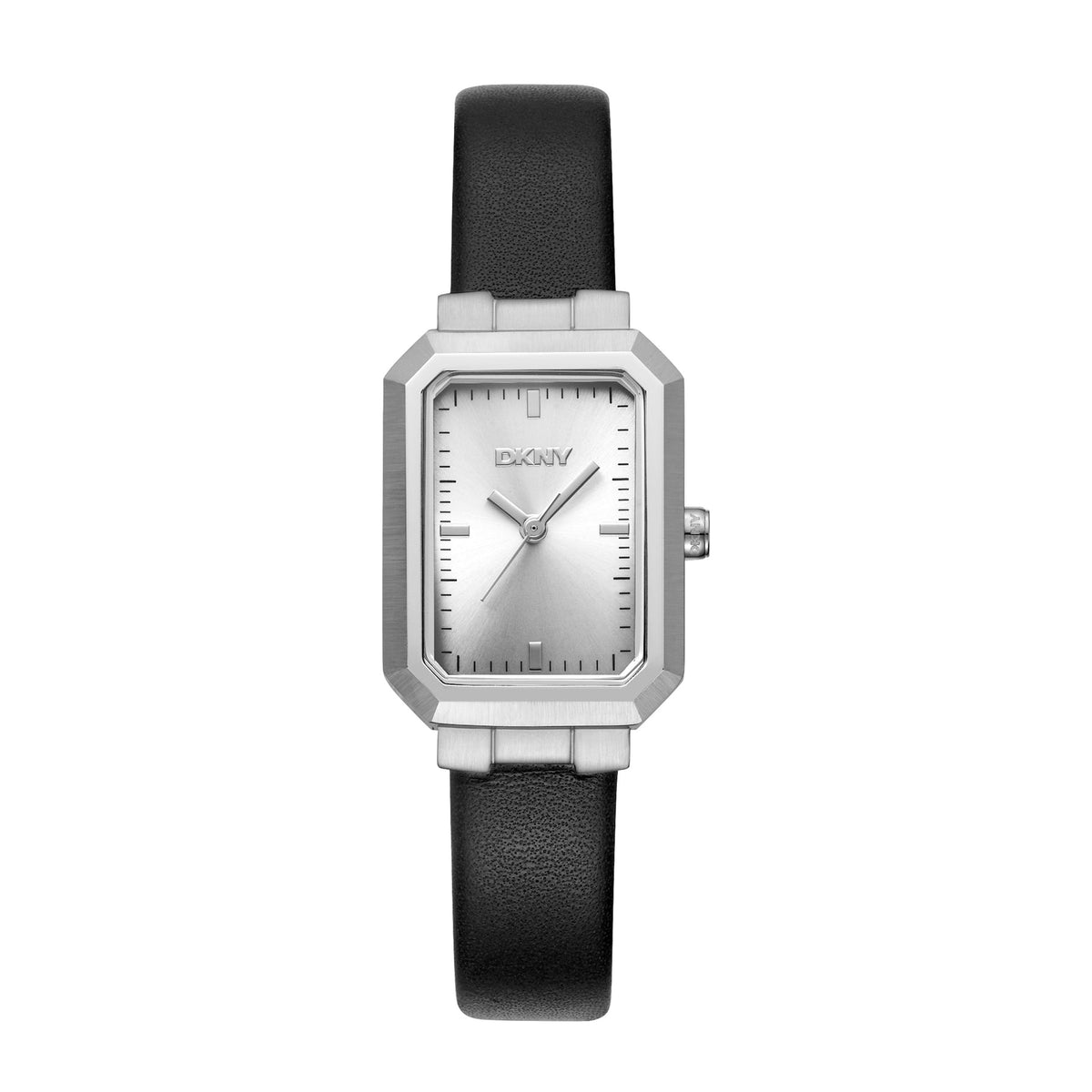 DKNY Everyday Women&#39;s Silver Dial Leather Strap Watch