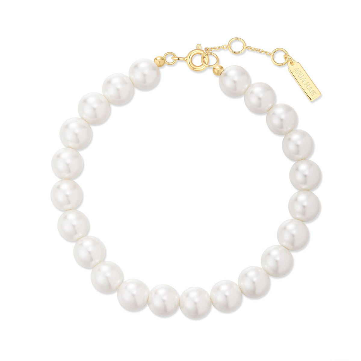 Ania Haie Gold Classic Shell Pearl Bracelet