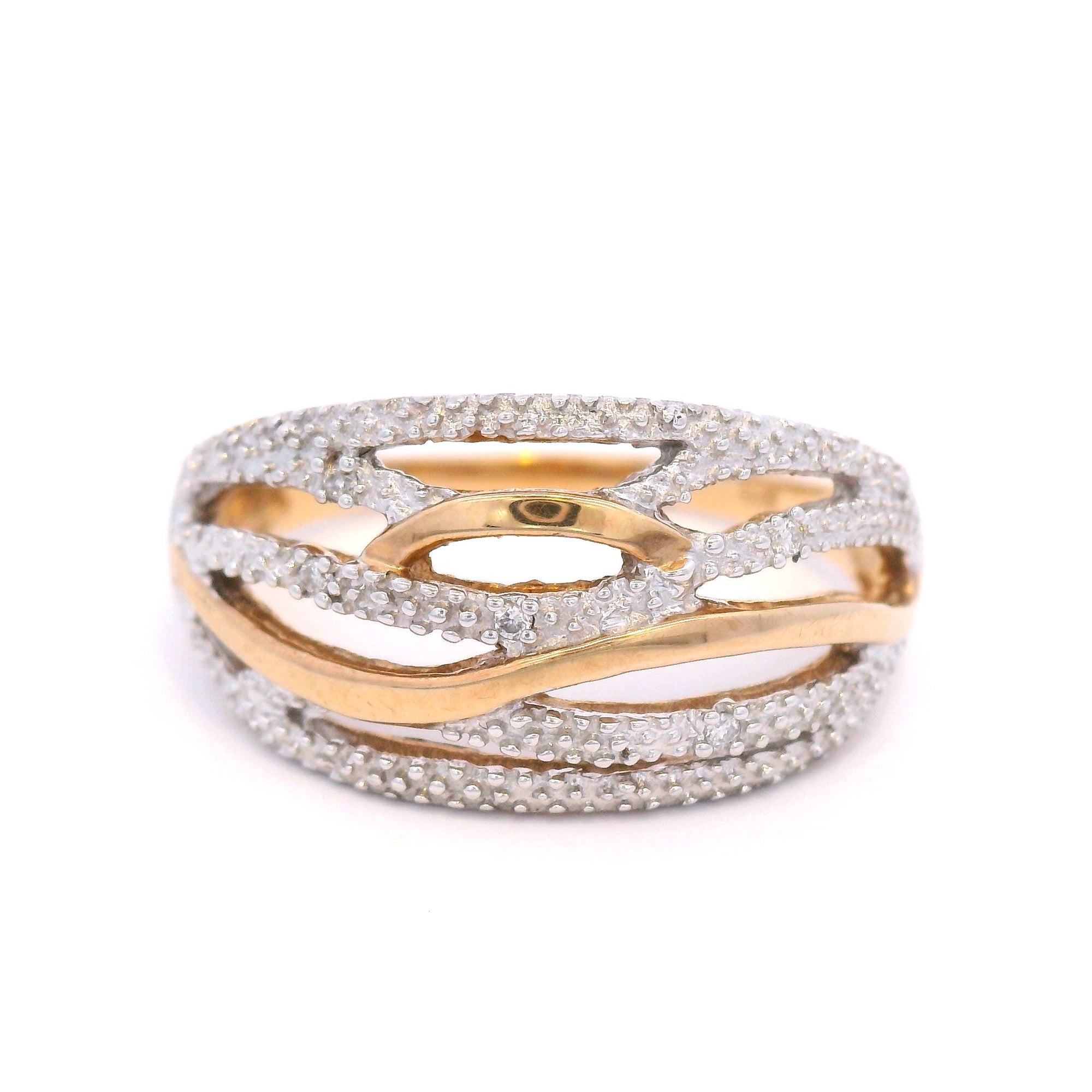 Diamond Dress Ring in Yellow Gold