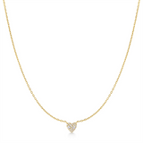 Ania Haie Silver Pavé Heart Necklace