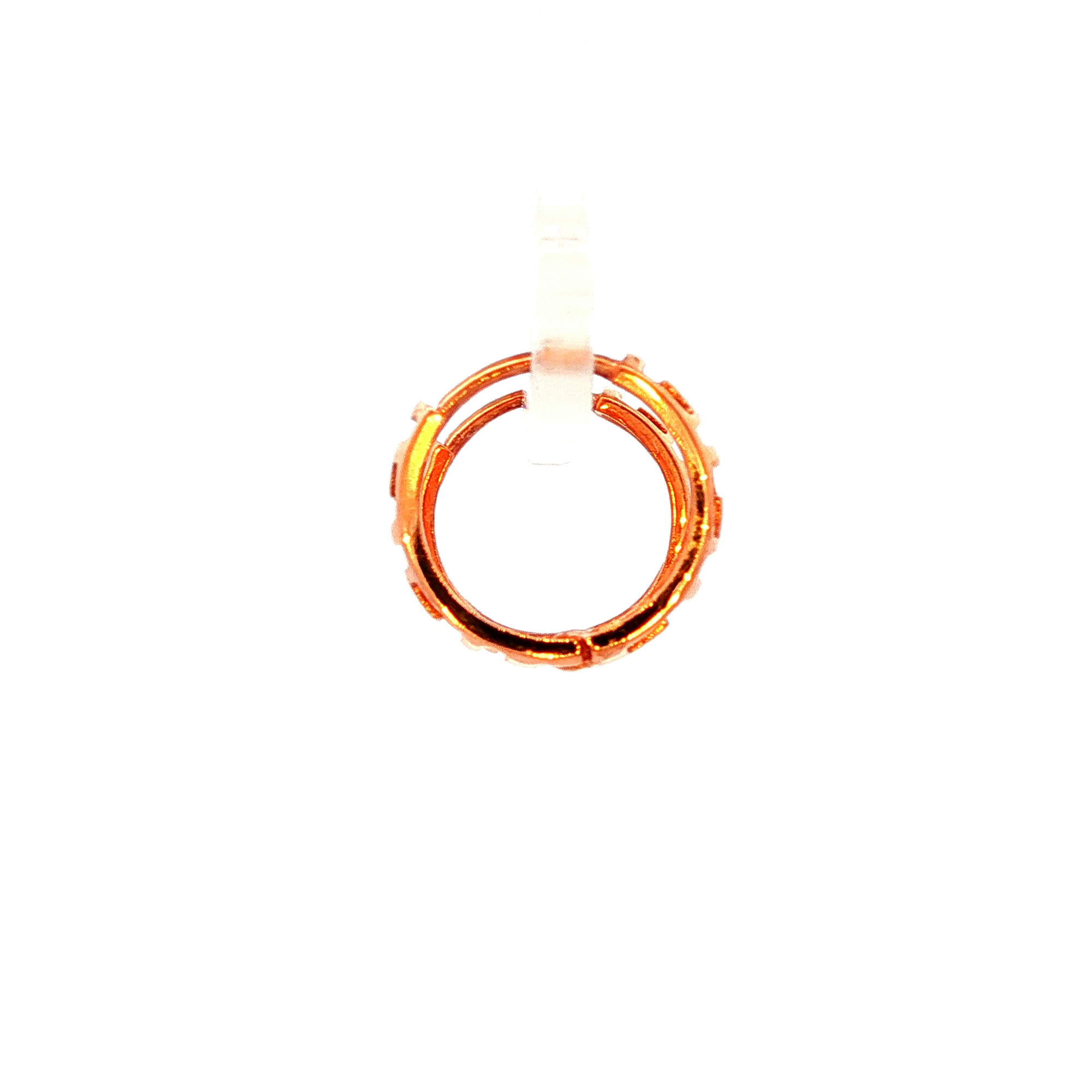 Rose Gold Geometric Hoop Earrings