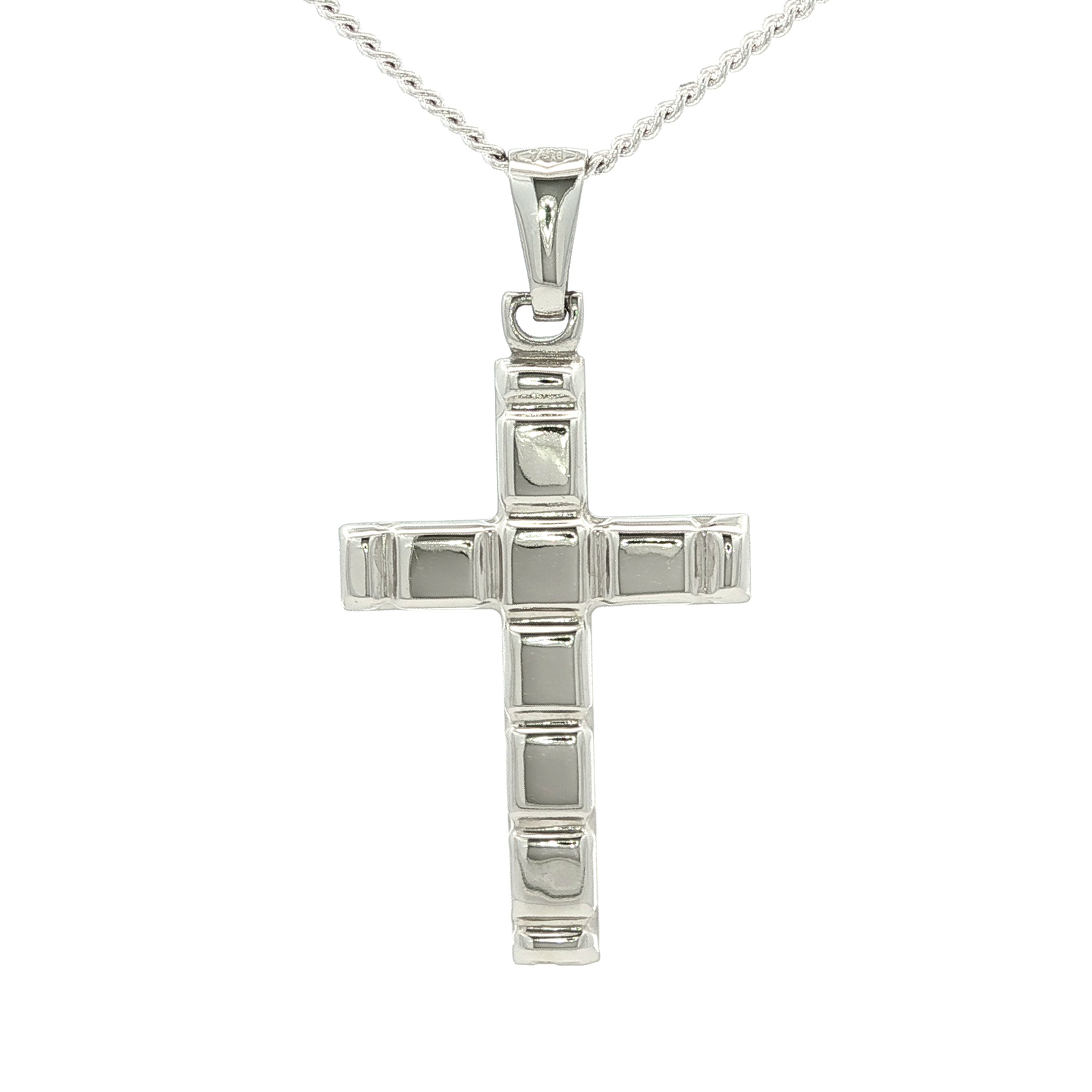 White Gold Cross Pendant