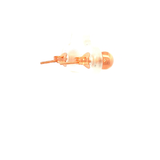 Rose Gold Round Ball Stud Earrings 5mm