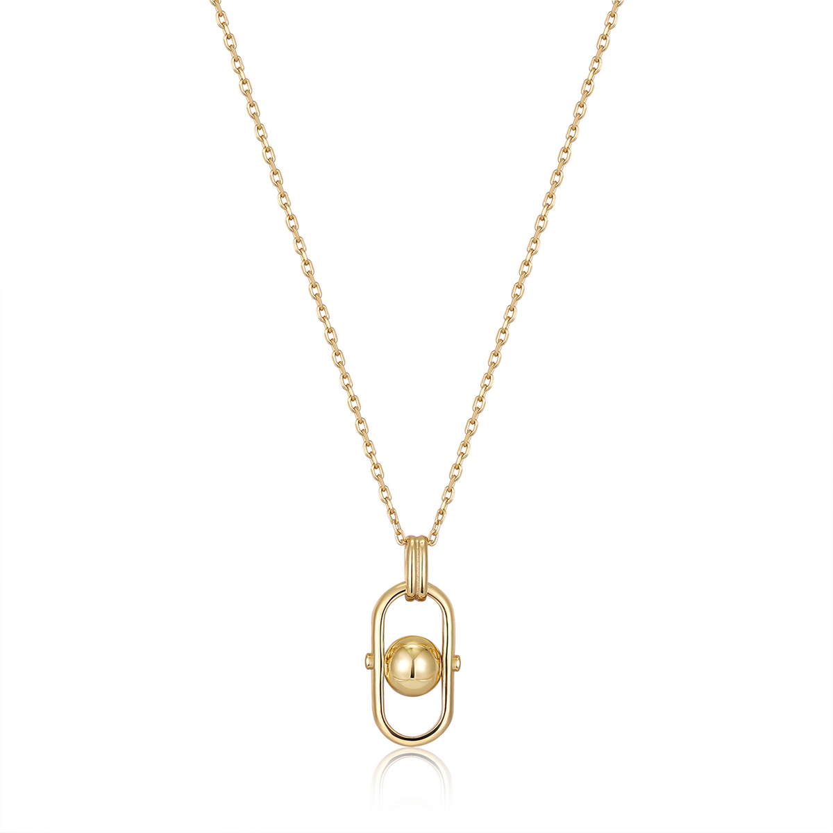 Ania Haie Orb Link Drop Pendant Necklace