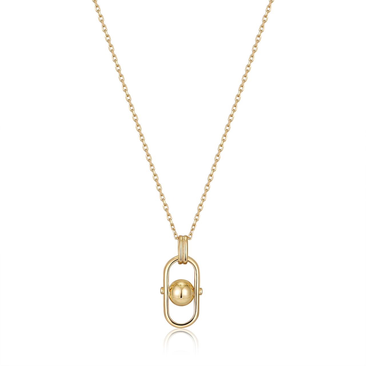 Ania Haie Orb Link Drop Pendant Necklace