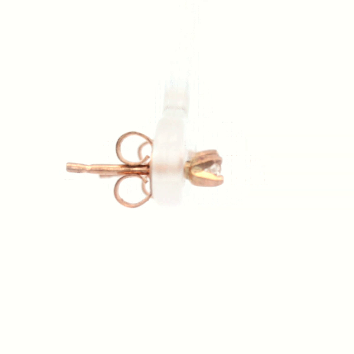 Rose Gold Diamond Stud Earrings