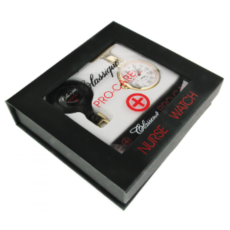 Gold Plated Nurses Fob Watch
