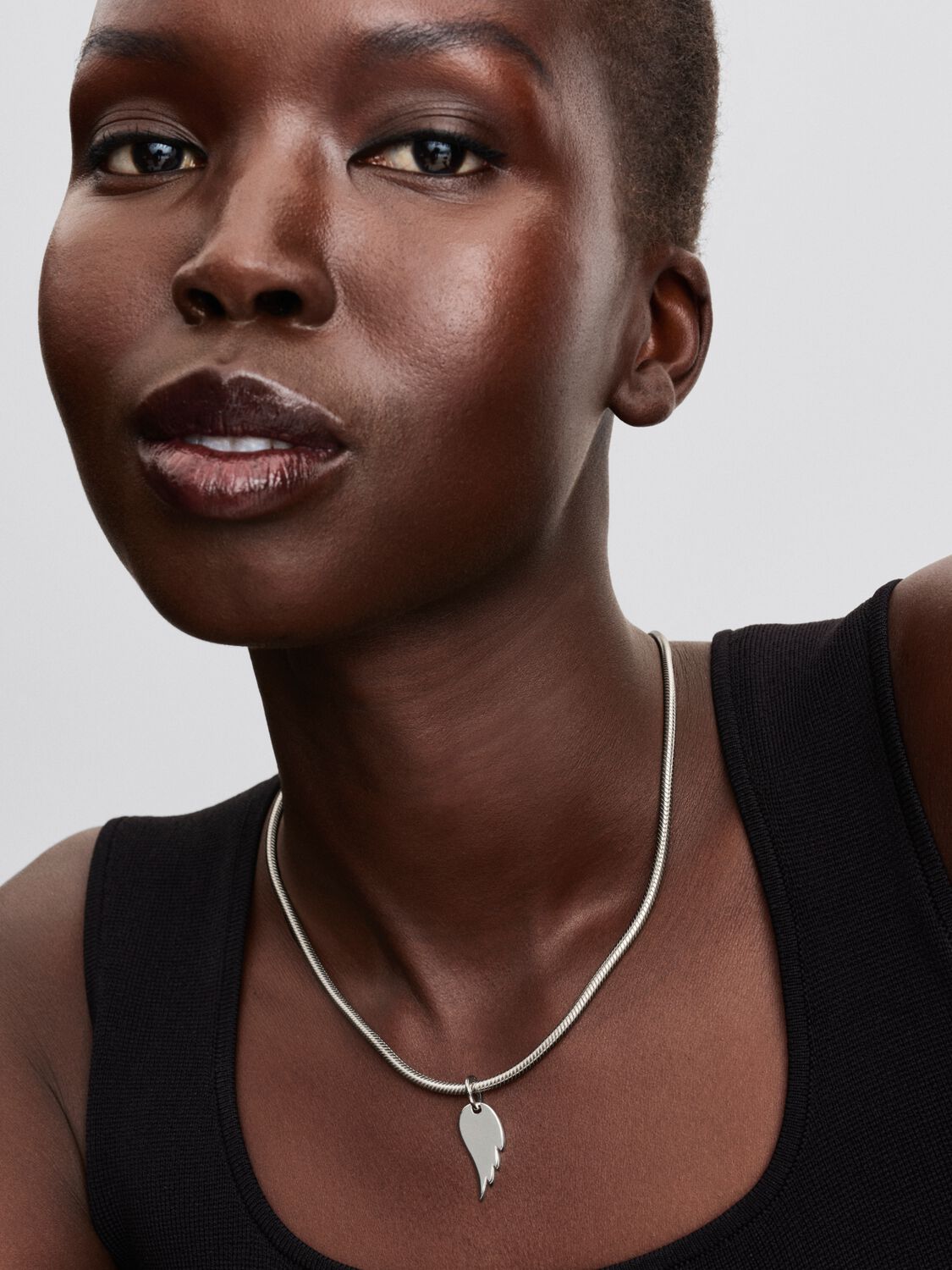 Pandora Engravable Angel Wing Tag Pendant