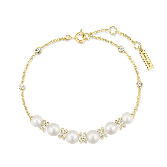 Ania Haie Sparkling Shell Pearl Bracelet