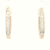 9 Carat Yellow Gold Diamond Huggie Earrings