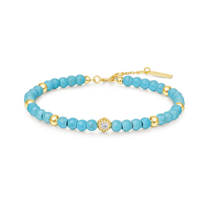 Ania Haie Gold Lab Created Turquoise Bracelet