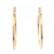 Yellow Gold Eboli 1.5mm Round Tube Hoop Earring