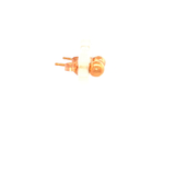 Rose Gold Round Ball Stud Earrings 4mm