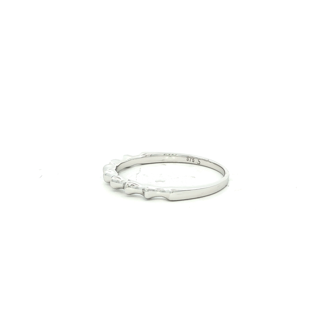 Ridge Stacker Ring Dreamtime in White Gold