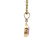 Oval Ruby Pendant Bezel Set with Tapered Bail