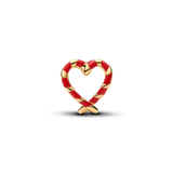 Pandora Candy Cane Heart Charm