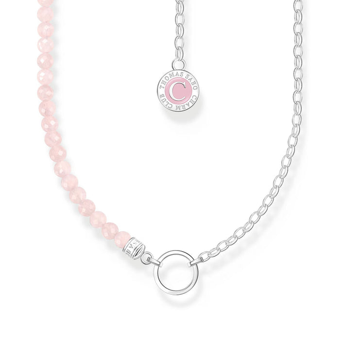 Thomas Sabo Charmista Necklace with Beads and Chain Links Silver 45cm