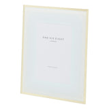 6x4 White/Gold Glass Photo Frame