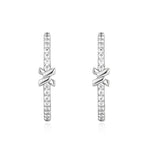 Ania Haie Silver Cross Hoops