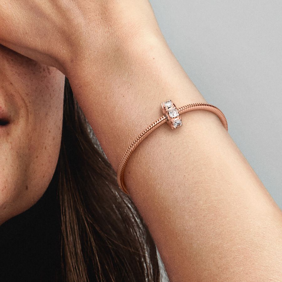 Pandora Long Pronged Sparkling Clip Charm