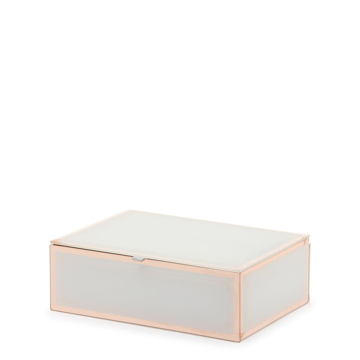 SARA White / Rose Gold Medium Jewellery Box
