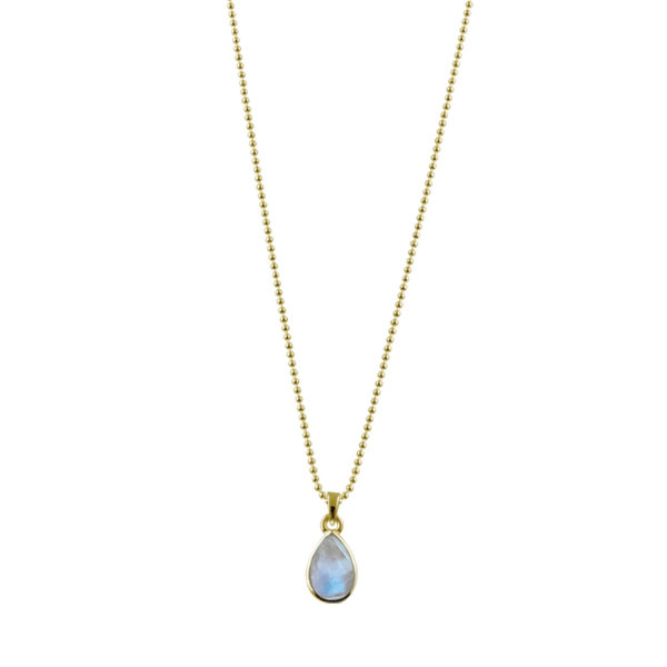 Von Treskow Fine Ball Necklace with Pear Moonstone