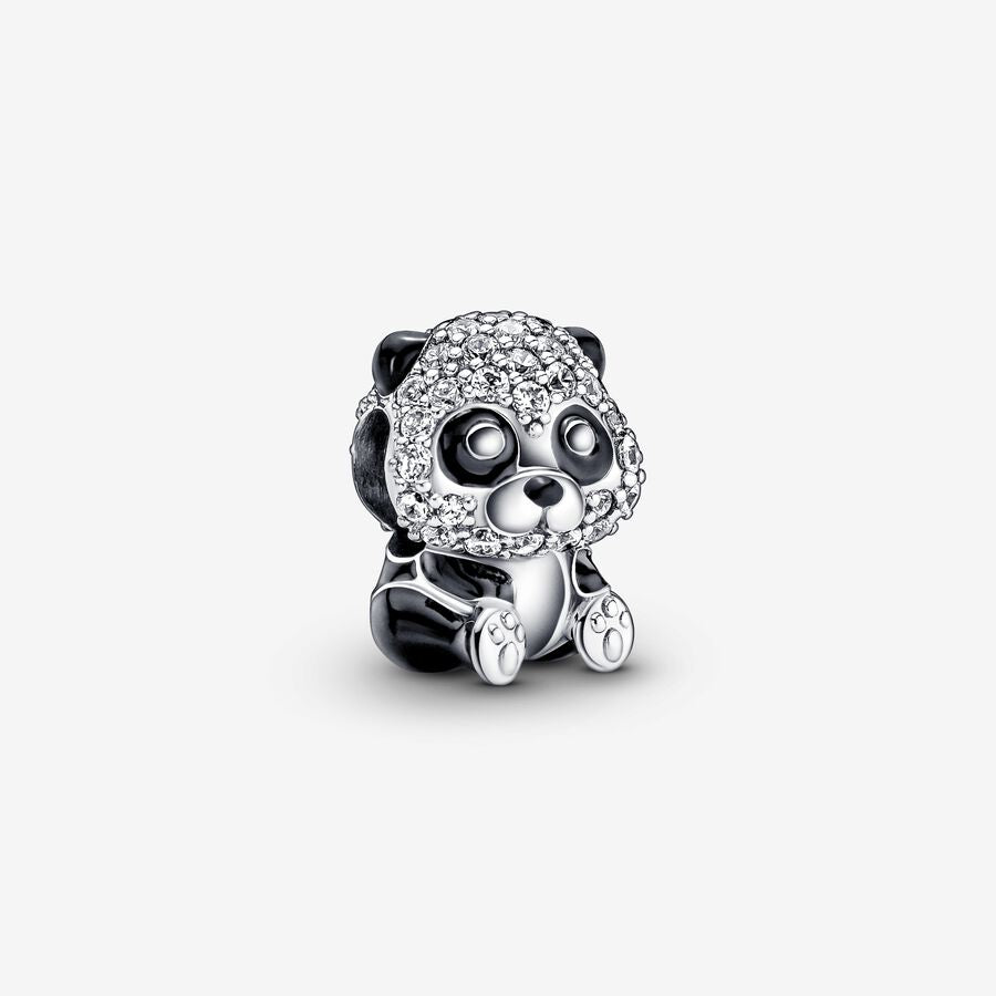 Sparkling cute panda charm