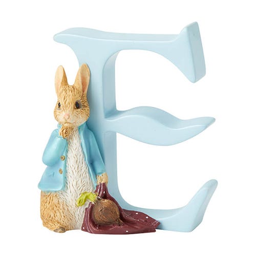 Beatrix Potter  E Peter Rabbit With Onions Ornamental Letter