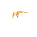 Dreamtime Diamond Tear Drop Stud Earrings in Yellow Gold