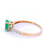 Emerald And Diamond Set Ring In Yellow Gold