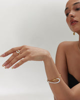 Ania Haie Gold Pavé Knot Adjustable Ring
