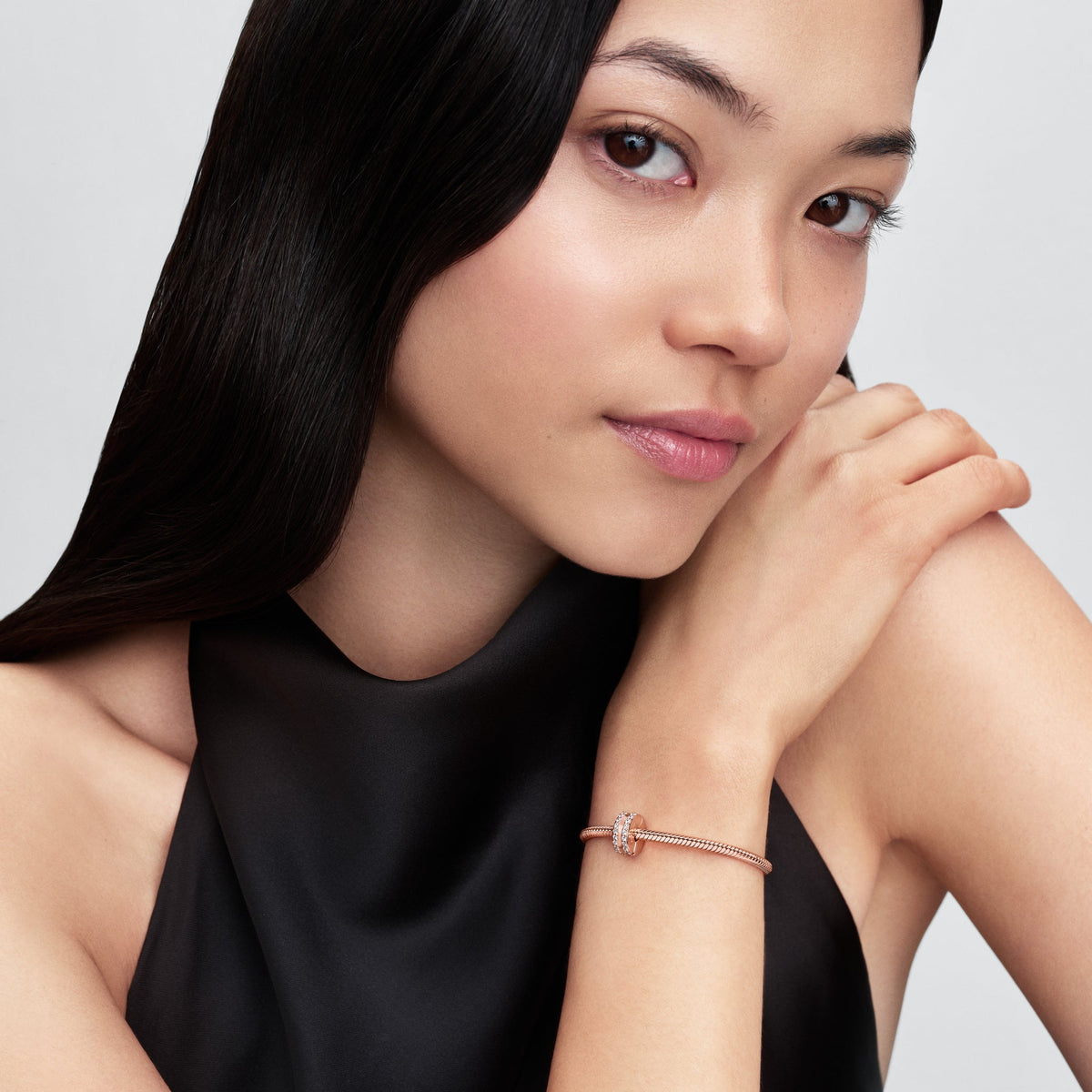 Pandora Double Lined Pavé Clip Charm
