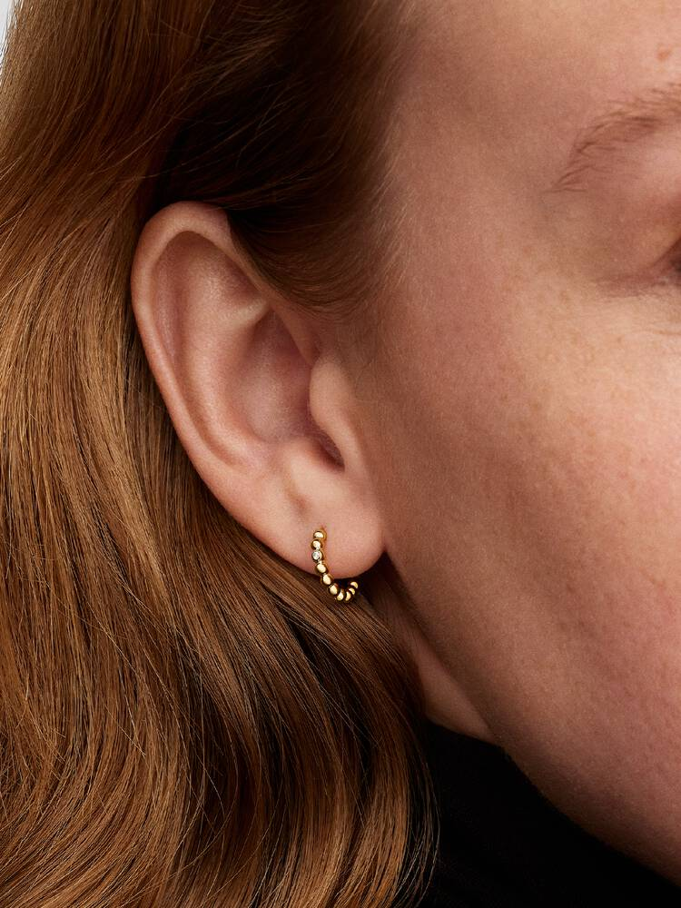 Pandora Beaded Huggie Earrings