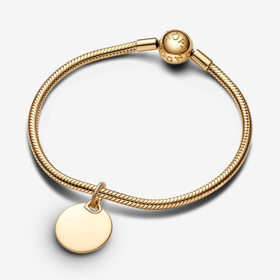 Engravable Round Tag Dangle Charm