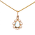 9ct Yellow Gold Blue Topaz Pendant