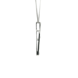 Contemporary White Gold Chain Necklace with Round Cut Diamonds