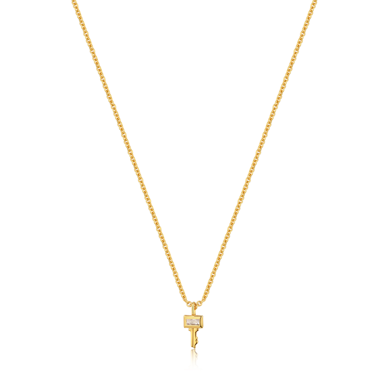 Ania Haie Gold Key Necklace. Design: N032-03G