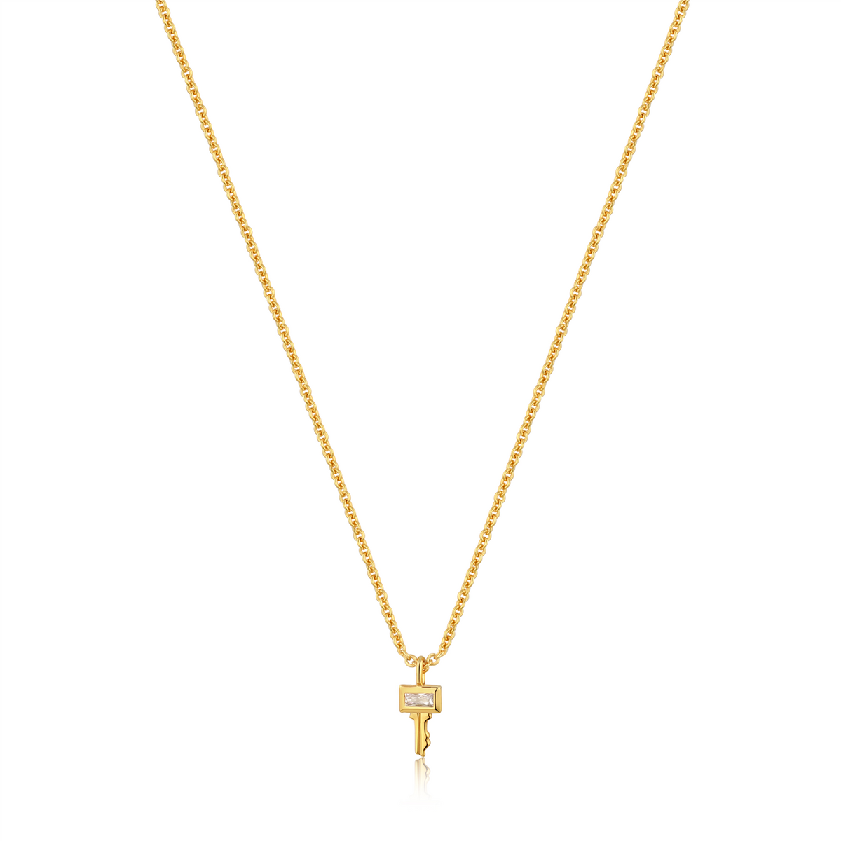 Ania Haie Gold Key Necklace. Design: N032-03G