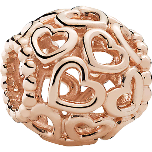 PANDORA Rose Open Your Heart Openwork Charm