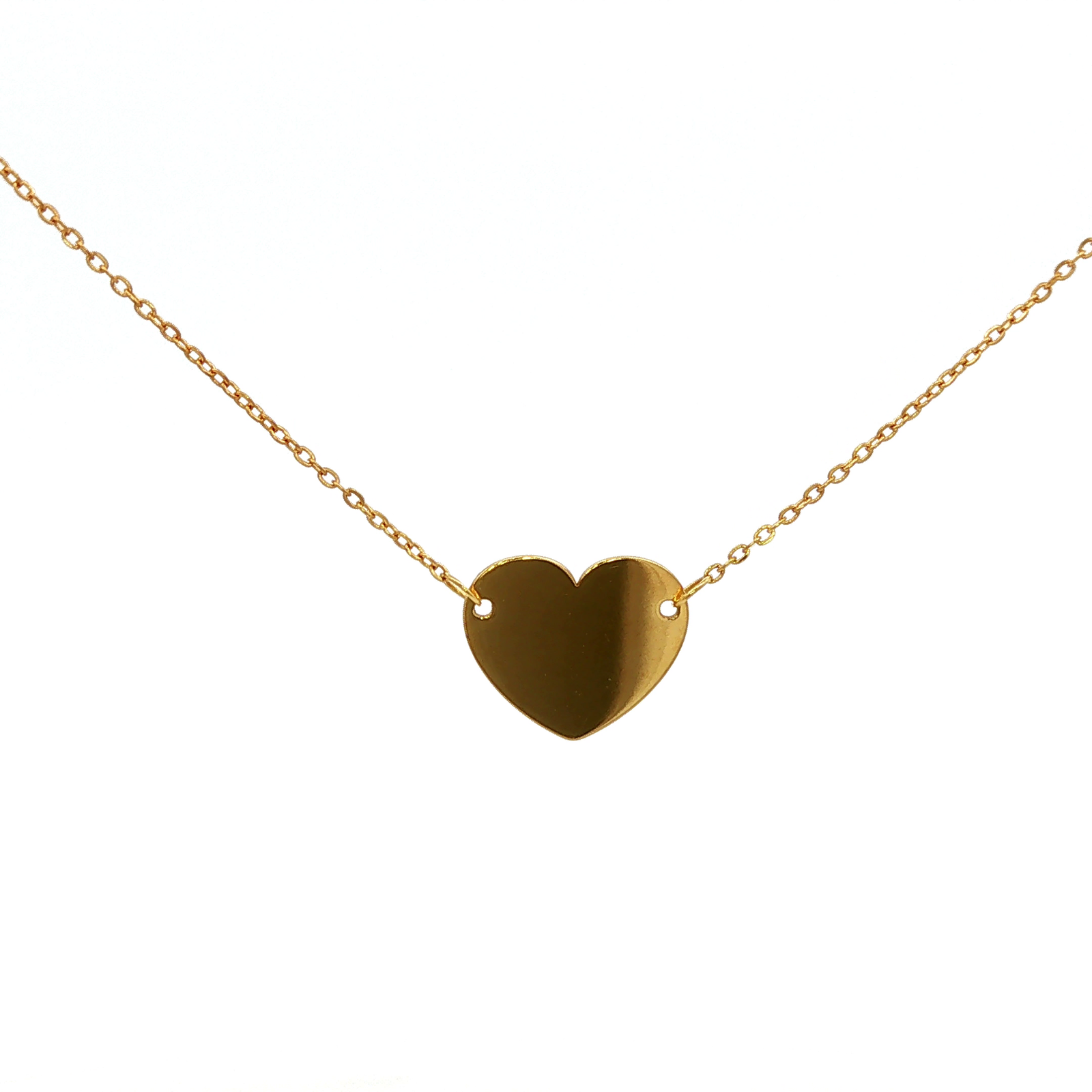 Heart Necklace in Yellow Gold