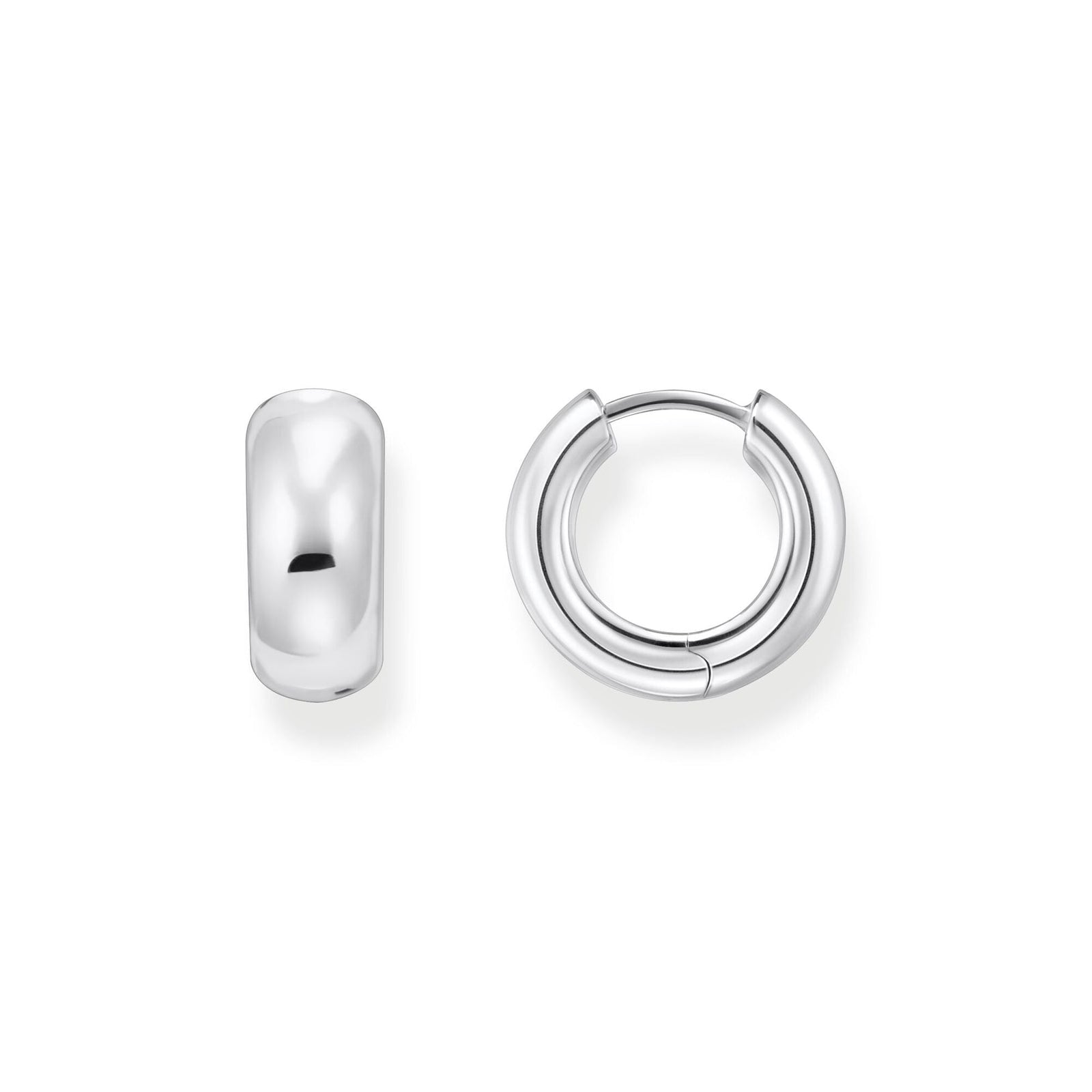 Thomas Sabo Hoop Earrings In Chunky Design Mini Silver