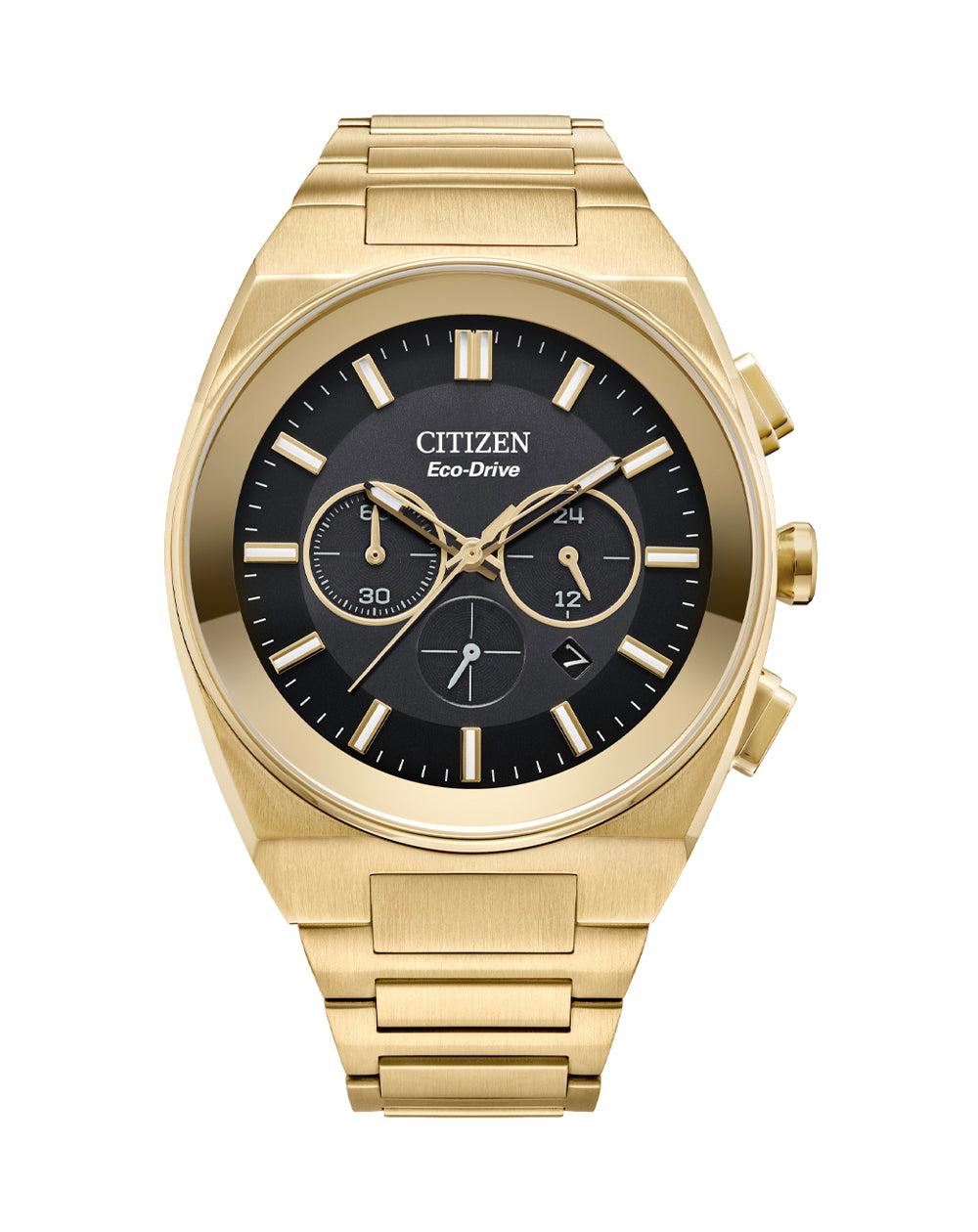 Citizen Axiom SC Black Dial Stainless Steel Gold Bracelet