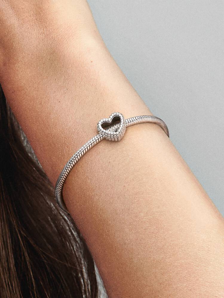 Pandora Rose Beaded Heart Charm