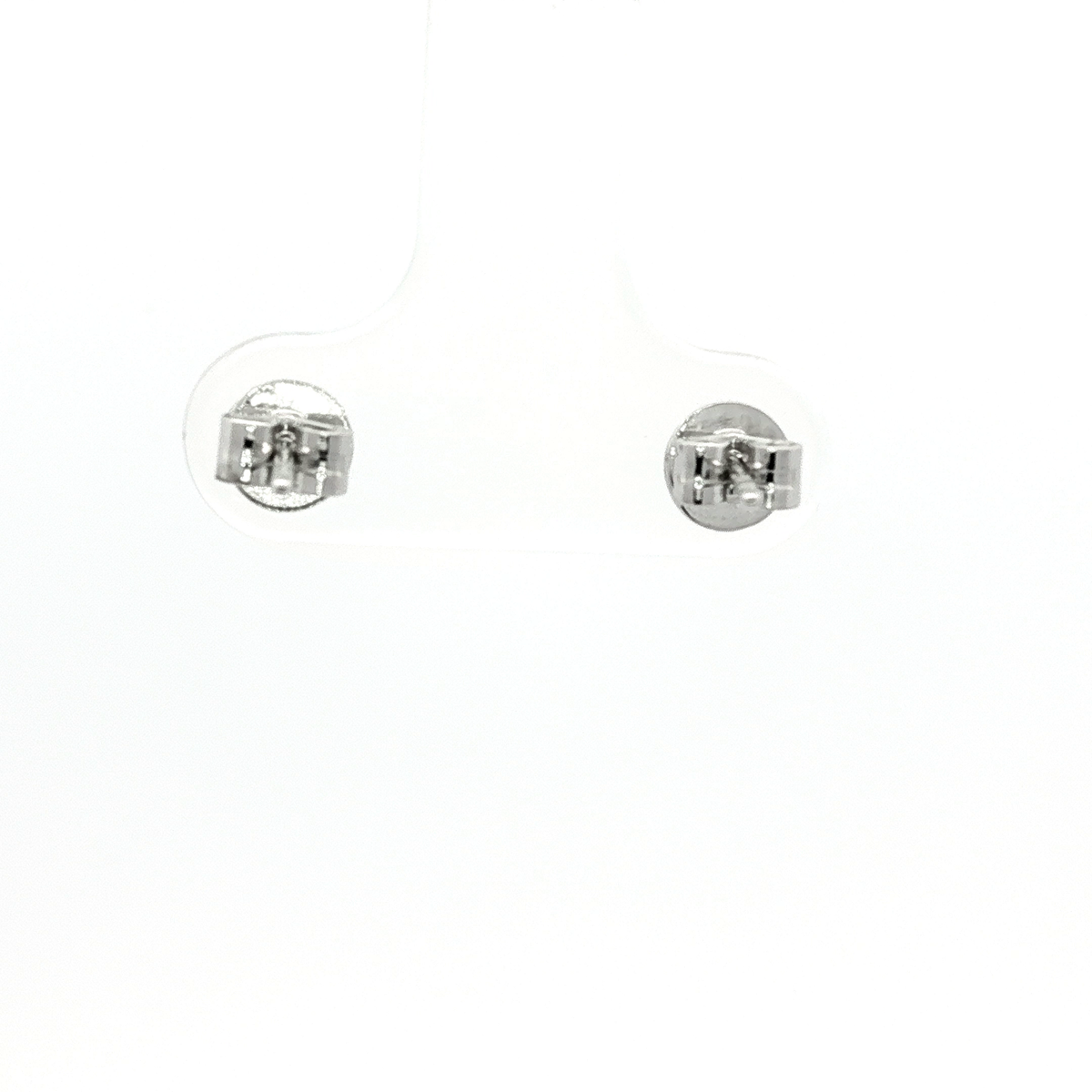 9 Carat White Gold with White Argyle Stud Earrings