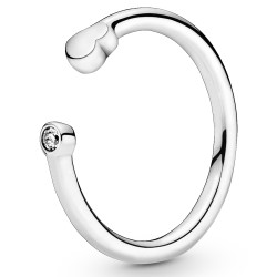 Polished Heart Open Ring